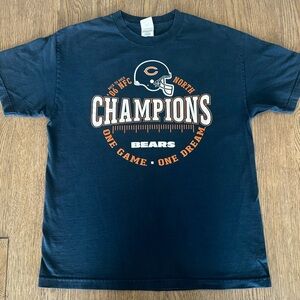 Vintage 2006 Chicago Bears NFC North Champions Tee NFL Football Shirt Large